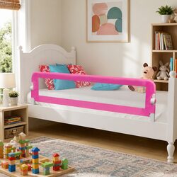 Toddler Bed Safety Rail 150 x 42 cm - Pink Protection