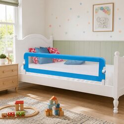 Blue Toddler Bed Rail for Safe Sleep 150 x 42 cm