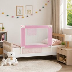 Toddler Bed Safety Rail in Pink for Enhanced Safety