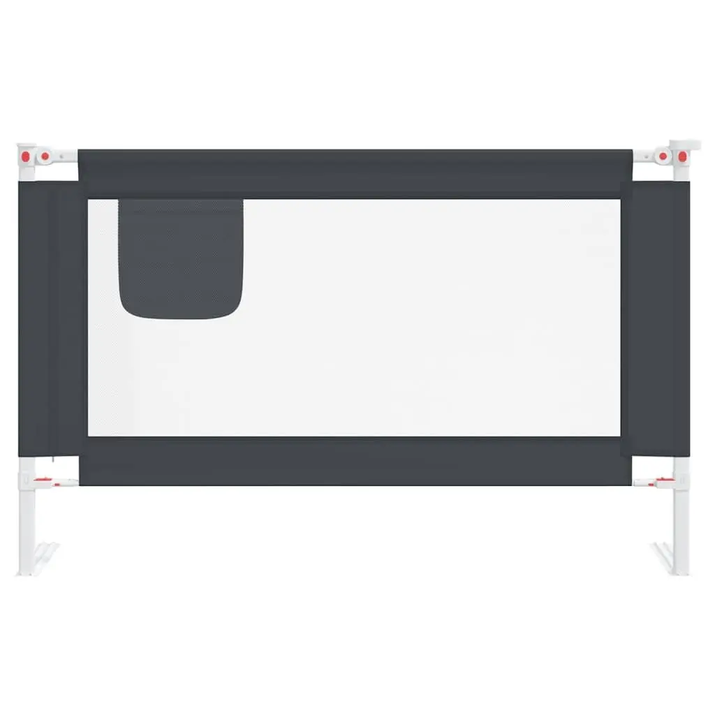 Toddler Safety Bed Rail 120x25cm Adjustable Height Metal Fabric Guard
