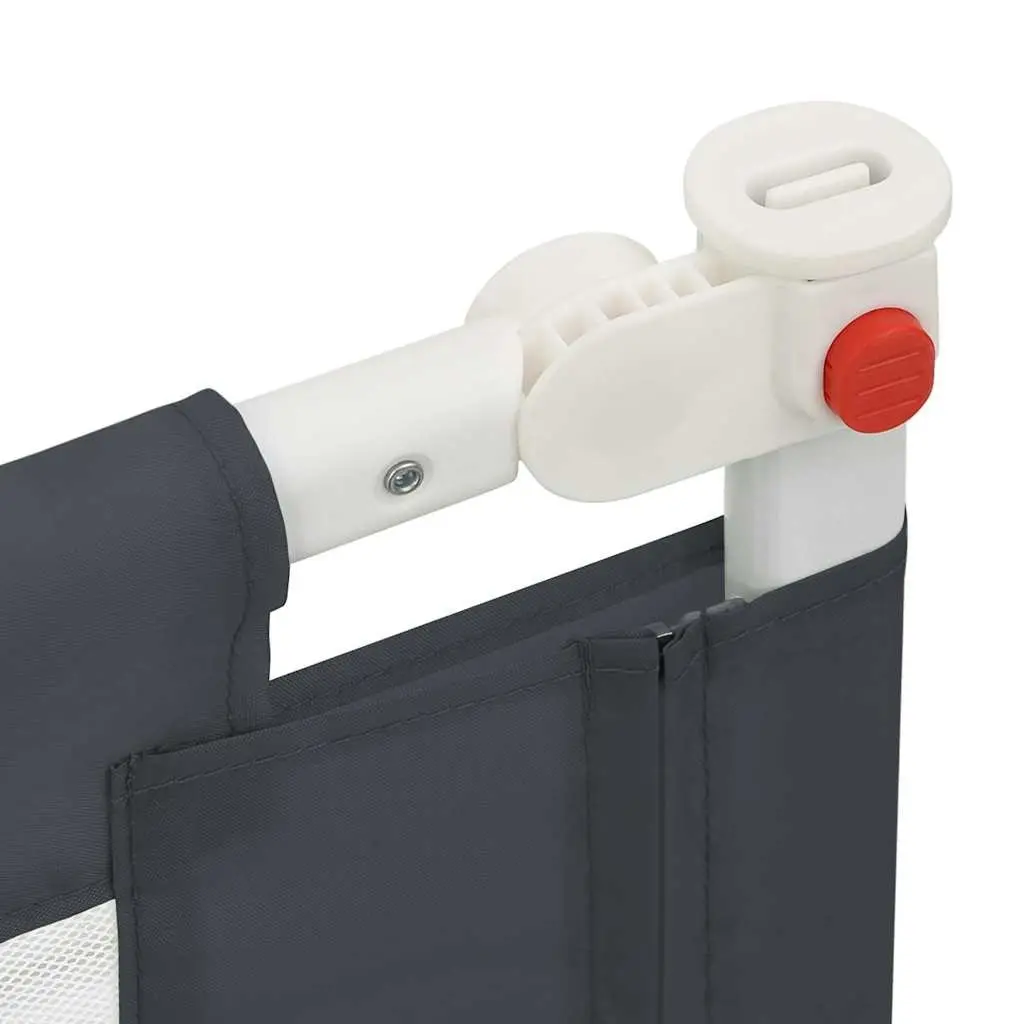 Toddler Safety Bed Rail 180x25 cm Adjustable Height Protection Guard Grey