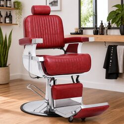 Enhance Your Salon with a Comfortable Red Barber Chair