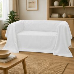 Enhance Your Space with a Cream Suede Couch Slipcover