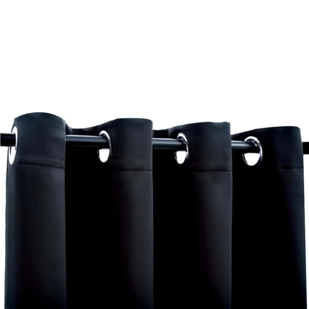 Blackout Curtain 290x245cm Light Blocking with Metal Rings