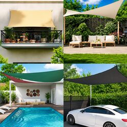 Cream Sunshade Sail 4x5 m