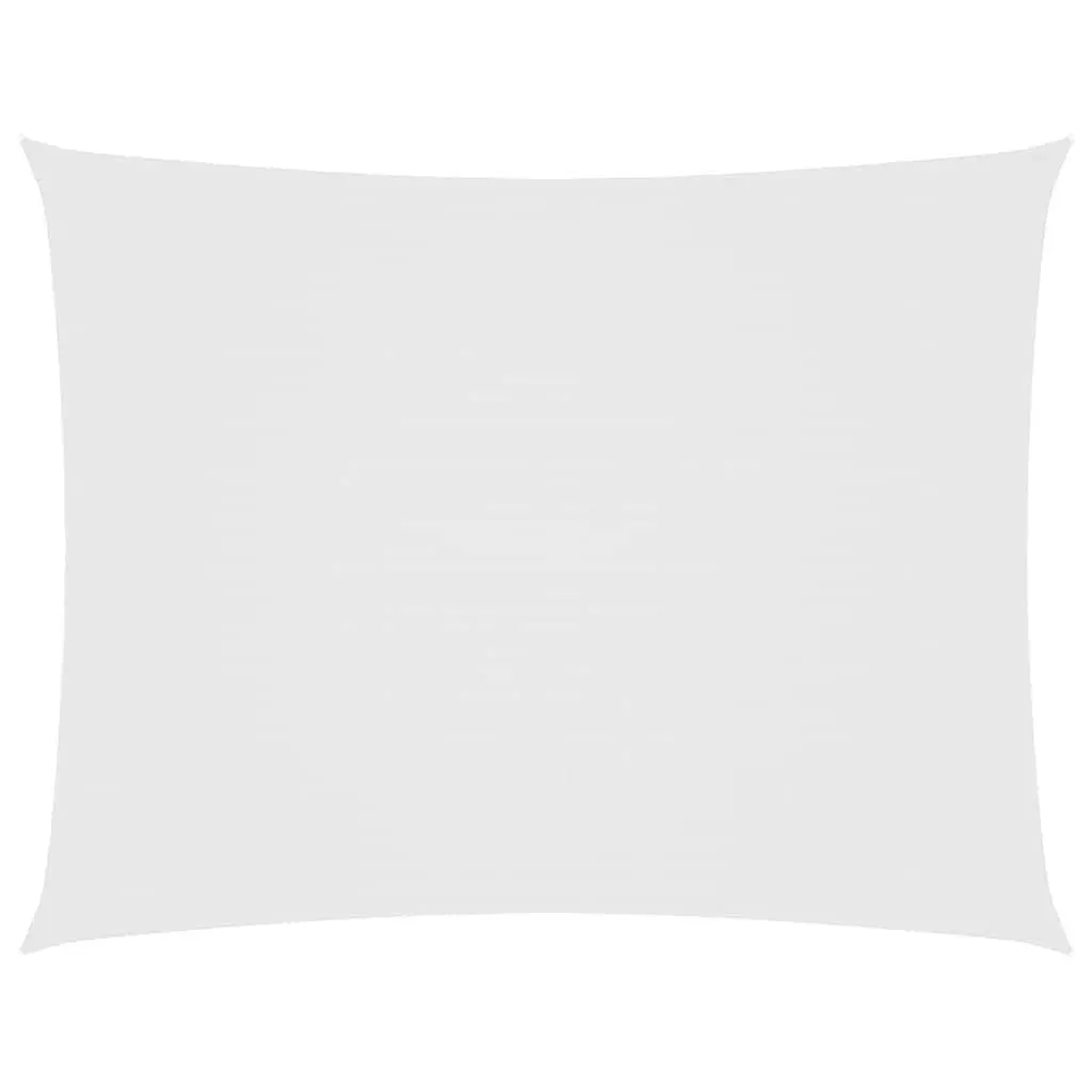 Rectangular Sunshade Sail 2x3m PU Coated Oxford Fabric White Mould and UV Resistant Outdoor Garden Terrace