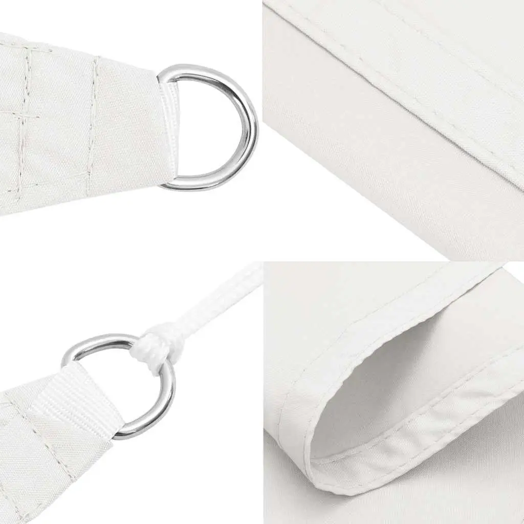 Rectangular Sunshade Sail 2x3m PU Coated Oxford Fabric White Mould and UV Resistant Outdoor Garden Terrace