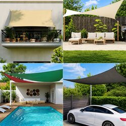 Enhance Your Outdoor Space with a 4x5m Black Sunshade Sail