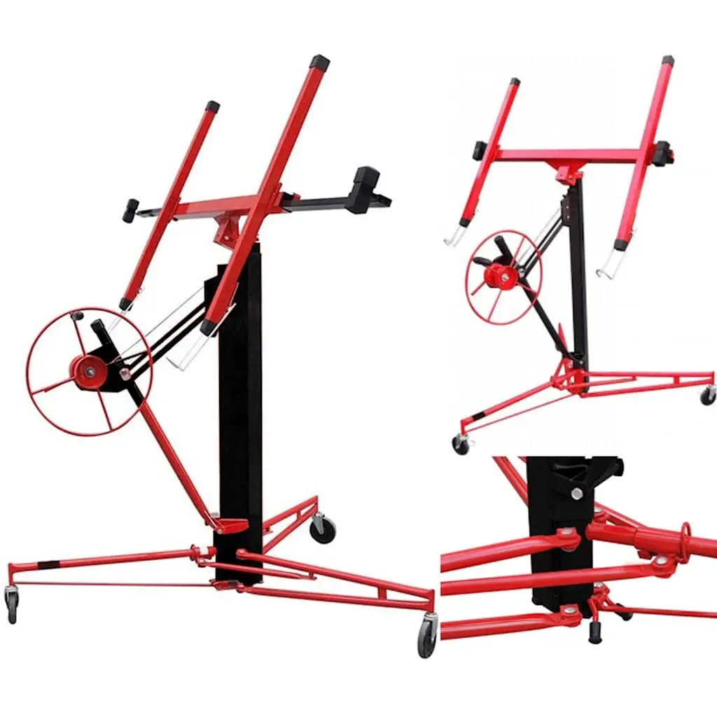 Plasterboard Drywall Board Lifter Heavy Duty Wheeled Mobility Adjustable Height