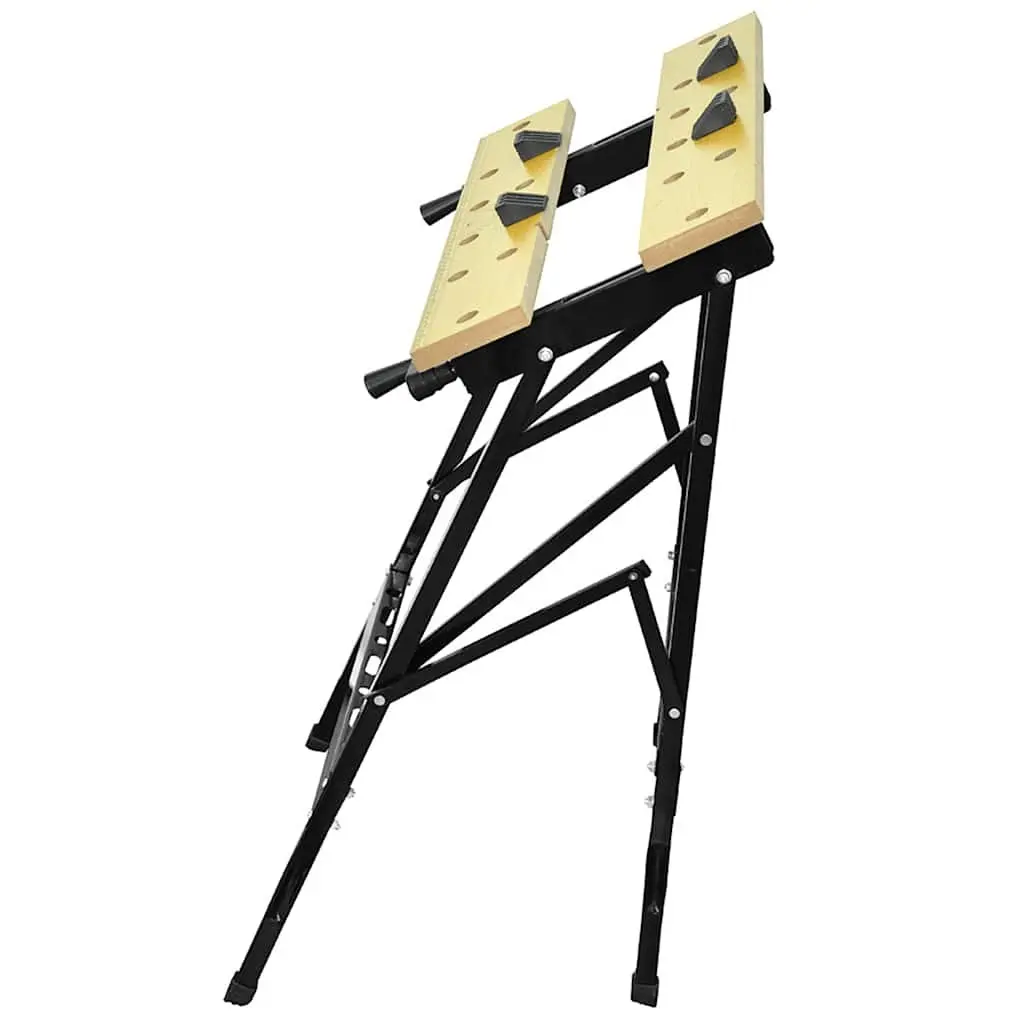 Foldable Workbench Yellow Portable Work Bench Folding Tool Storage Organisation