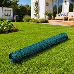 Enhance Your Space with 25x1 m Green PVC Coated Fence Panel