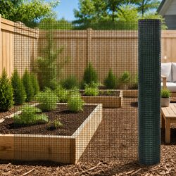 Enhance Your Space with a Green Wire Mesh Fence Panel 25x1m