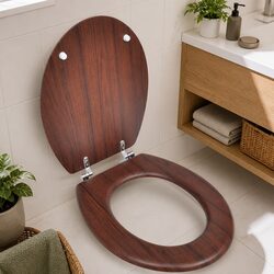 Enhance Your Bathroom with a Brown MDF Toilet Seat