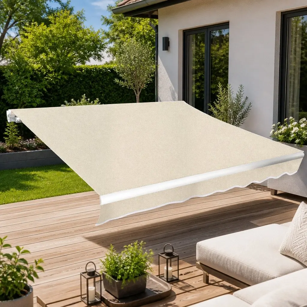 Awning Replacement Fabric 3x2.5m UV Resistant Polyester Cream