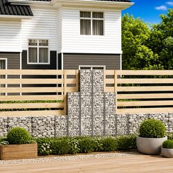 Enhance Your Landscape with a 6-Piece Gabion Basket Set