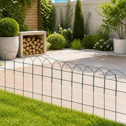 10 m Green Garden Border Fence for Enhanced Outdoor Spaces