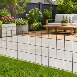 Enhance Your Outdoor Space with a Green Garden Border Fence