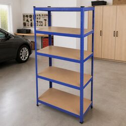 Blue 5-Layer Storage Shelf for Efficient Organization