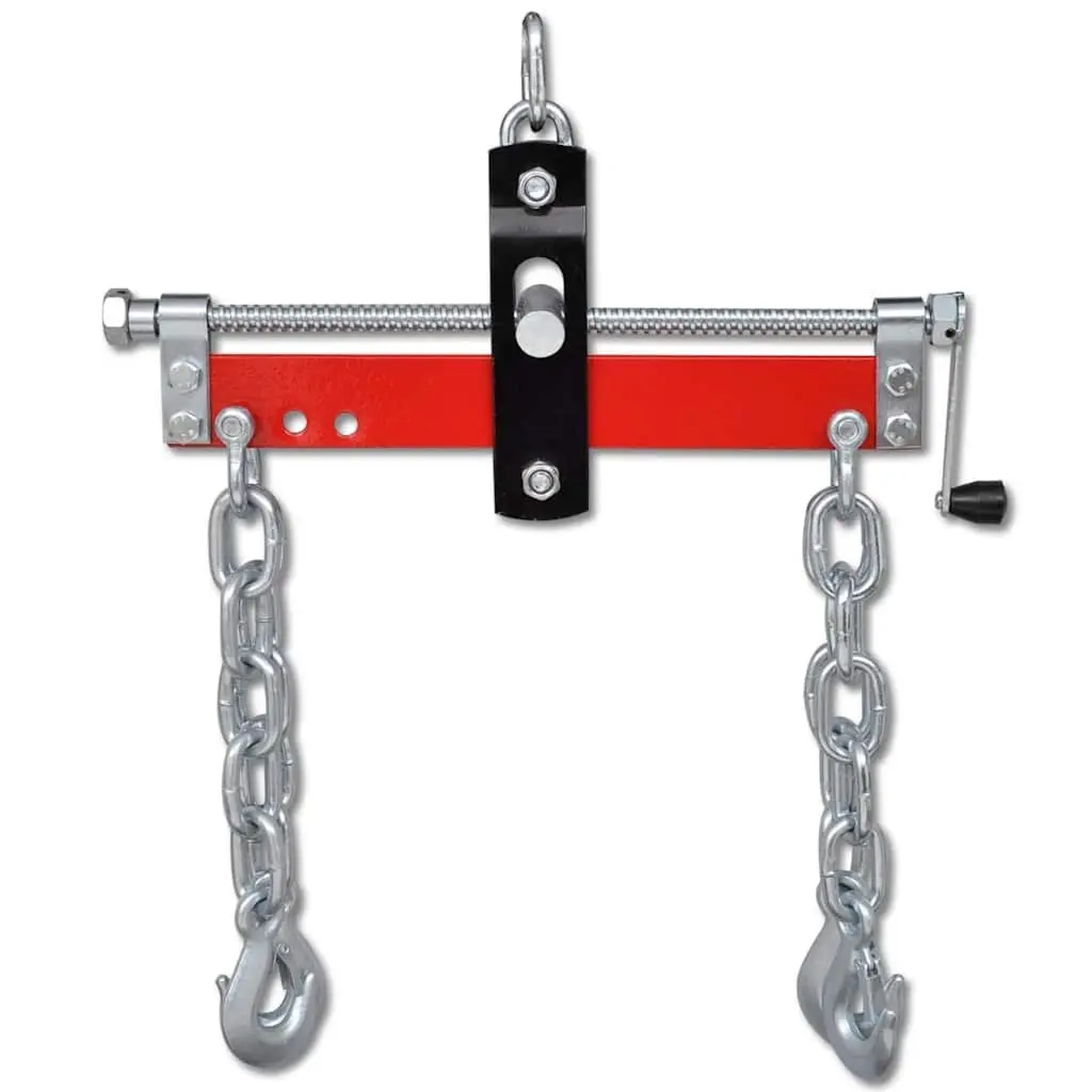 Engine Leveller 900 kg Crank Handle with 4 Chains for Shop Crane Hoist Lift Equipment