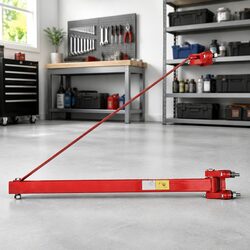Hoist Frame 600kg Swivel Lifting Equipment Winch Jib Crane Workshop Garage