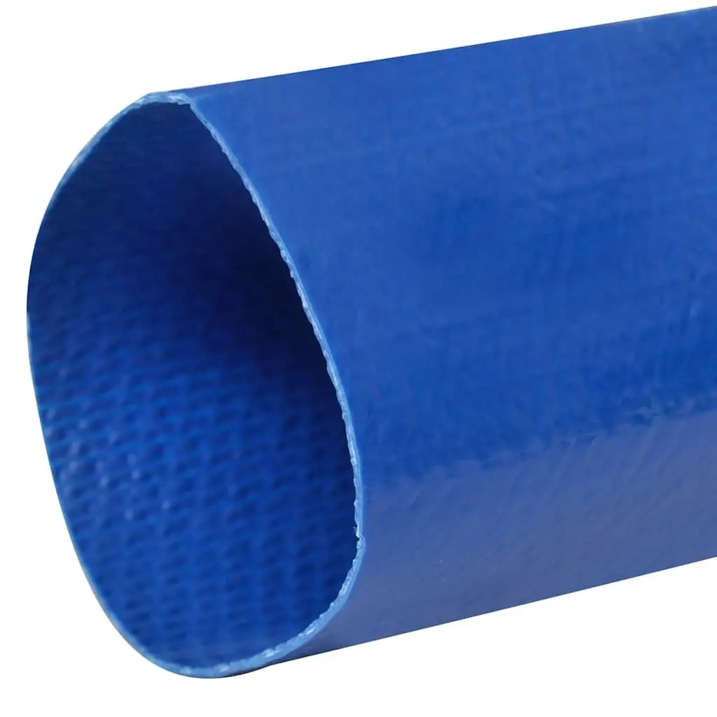 Flat Hose 50m 1 Inch PVC Weather Resistant Lightweight Flexible for Water Pump Installation Garden