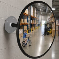 30cm Convex Traffic Mirror Acrylic Safety Indoor Warehouse Garage Blind Spot