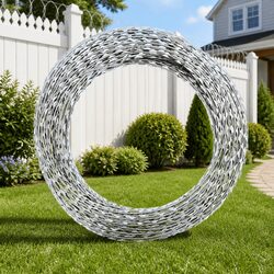 Garden Security with 150m Concertina Wire for Outdoor Protection