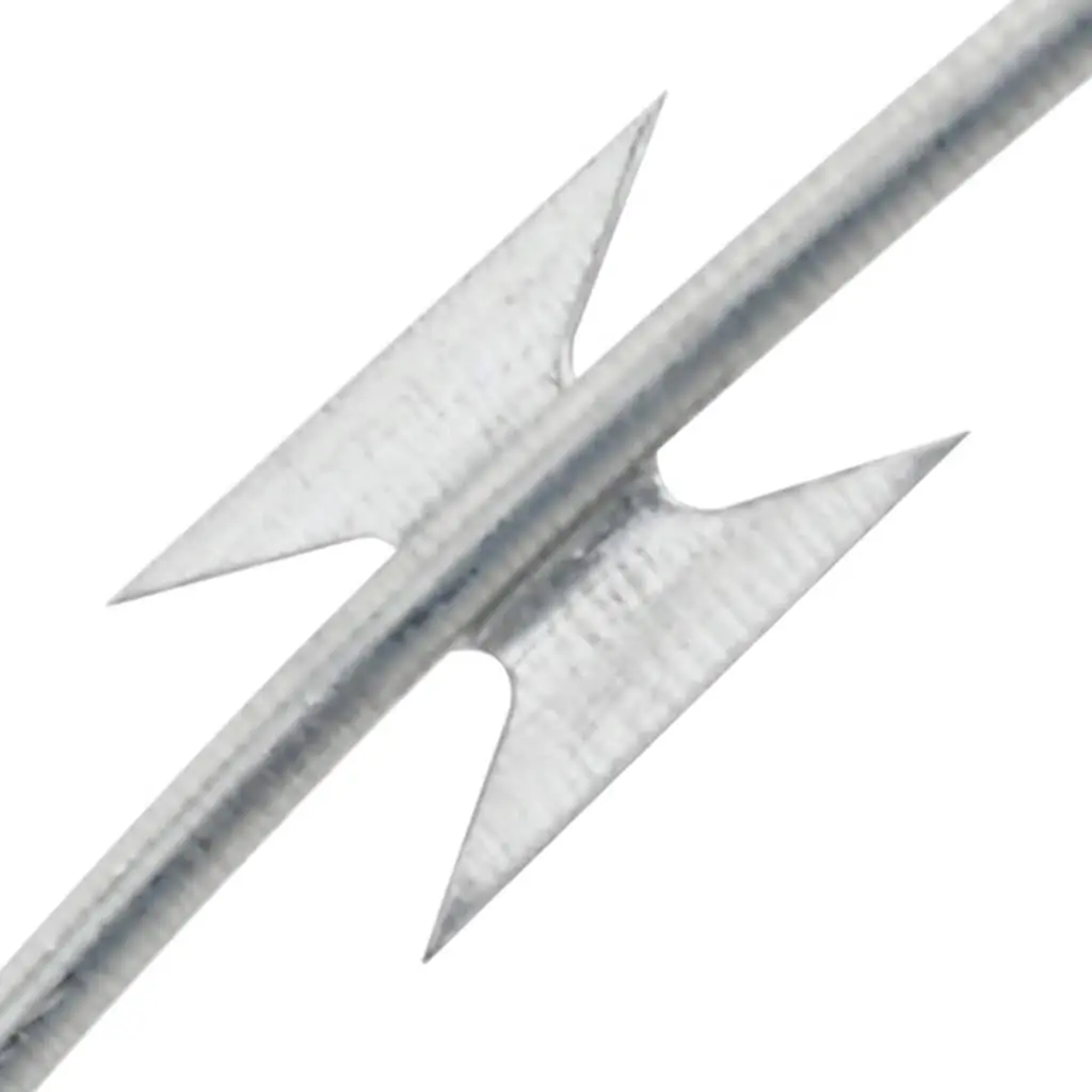 Razor Wire Clipped Concertina Coil 100m Galvanised Steel Outdoor Security Protection