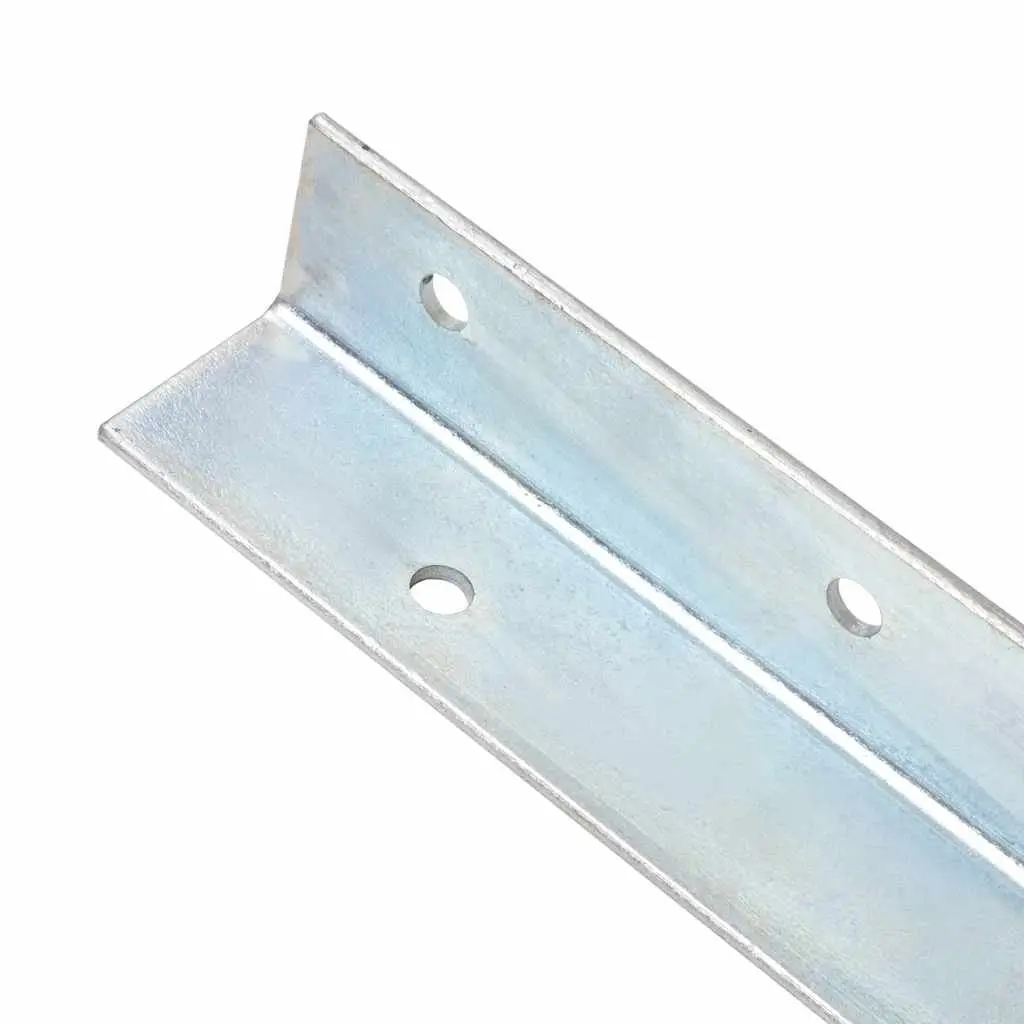 Ground Anchors L-Shaped 12 Piece Silver Steel Spikes Stabiliser for Play Tower