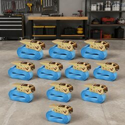 10 pcs Ratchet Tie Down Straps - Secure Your Cargo