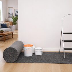 Painter Fleece 50m Roll Non-slip Floor Protection Dust Sheet Grey