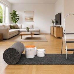 Versatile Floor Protection Fleece for Home Renovation 50m x 1m
