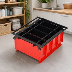 Paper Log Briquette Maker Steel Frame Manual Press Fireplace Fuel Recycling Tool