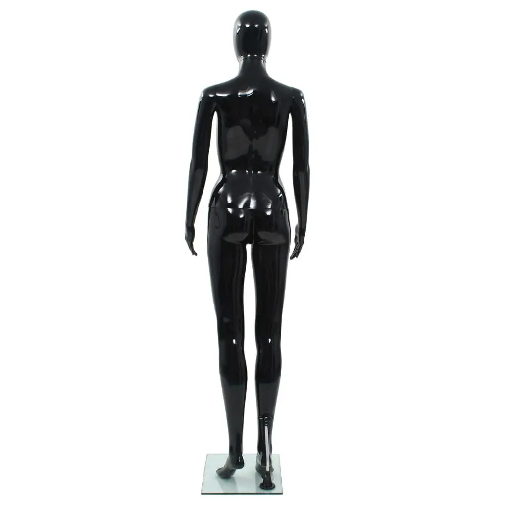 Full Body Female Mannequin 175cm Glossy Black Glass Base Display