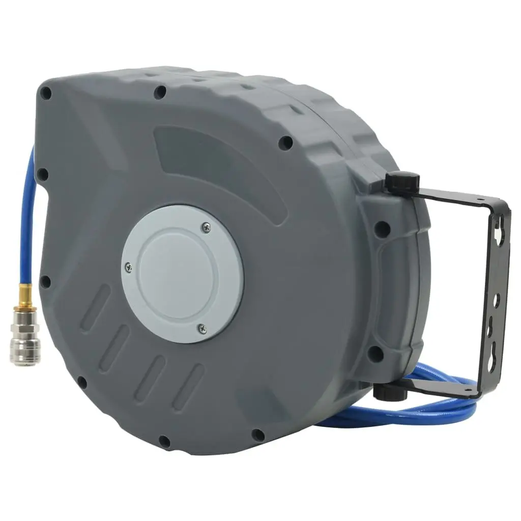 Automatic Retractable Air Hose Reel 3/8" 12M Quick Connector Organiser