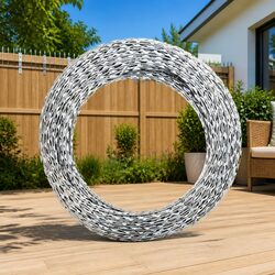 Elevate Your Space with 300m Galvanised Steel Concertina Razor Wire