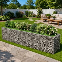 Enhance Your Garden with a Stylish Gabion Raised Bed