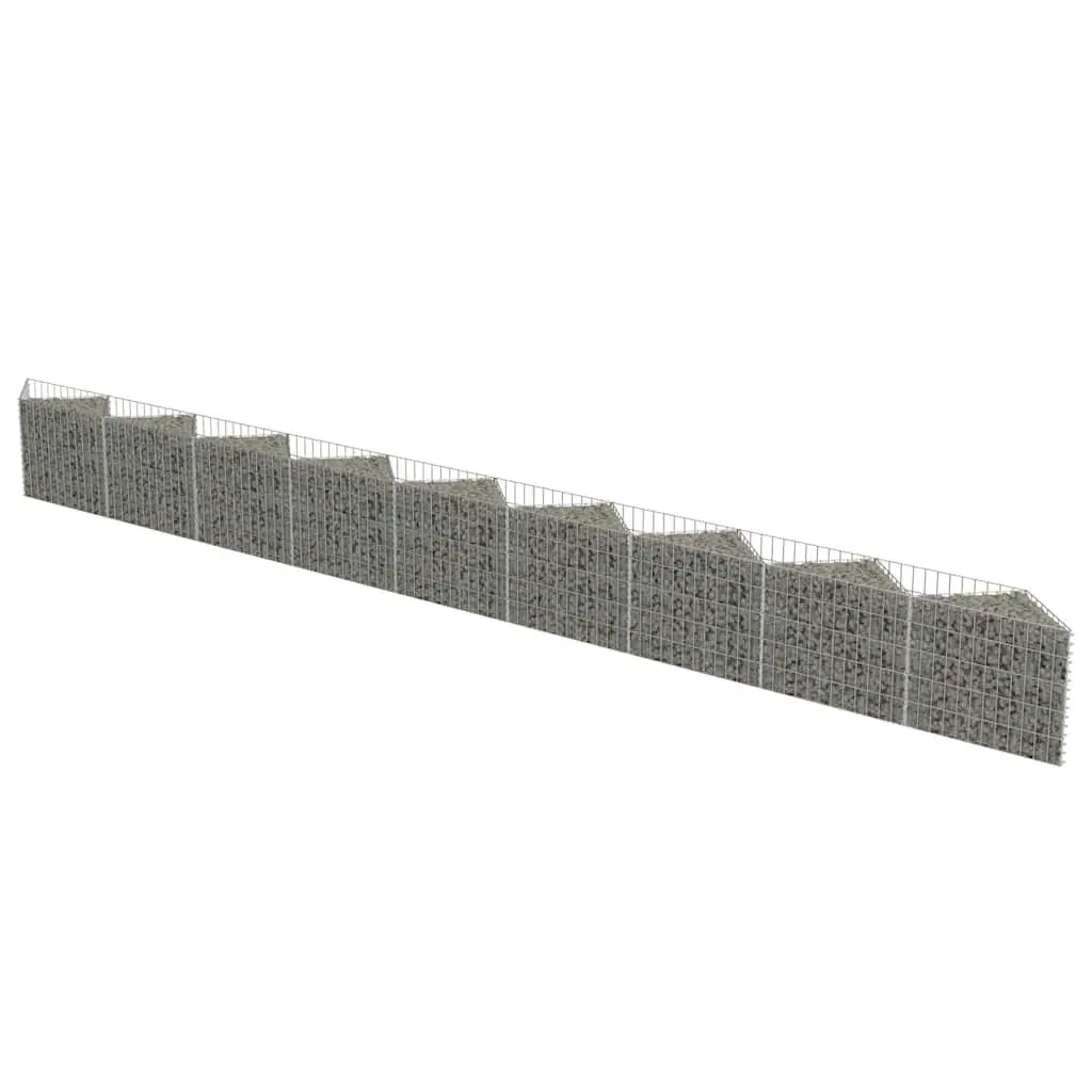 Gabion Wall Fence Panel 630x30x50cm Dual Purpose Retaining Wall and Raised Garden Planter
