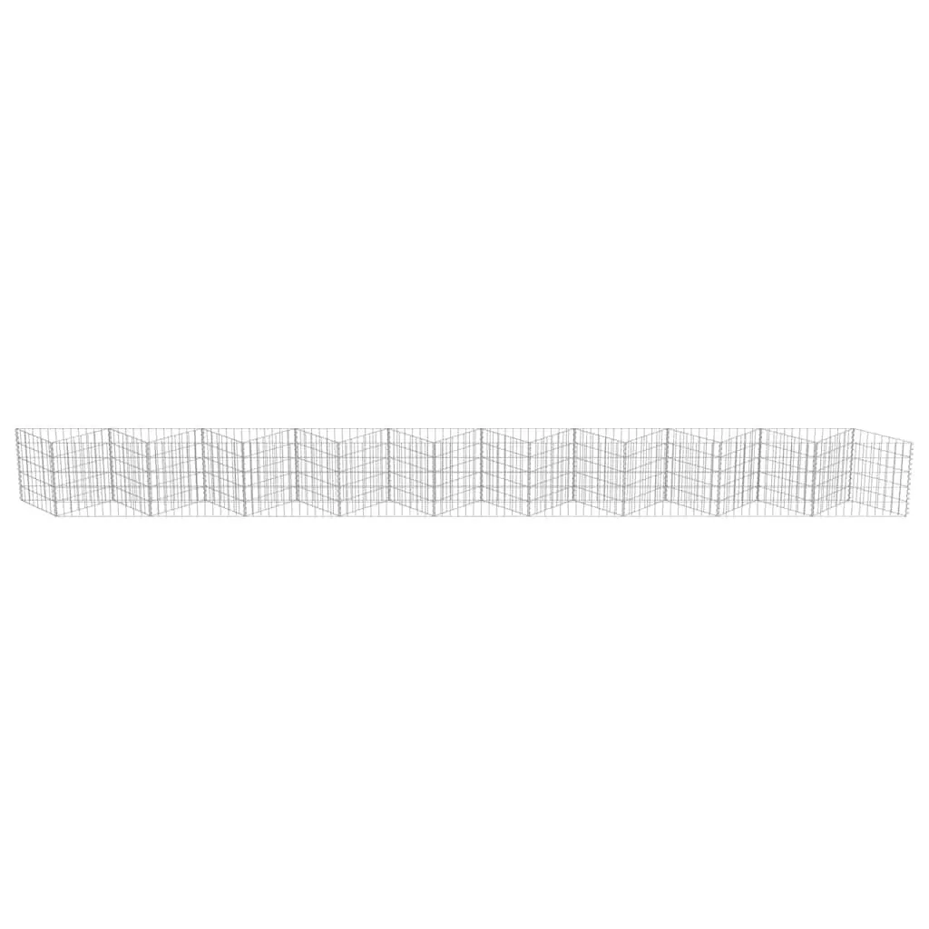 Gabion Wall Fence Panel 630x30x50cm Dual Purpose Retaining Wall and Raised Garden Planter