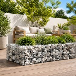 Enhance Your Space with a Gabion Wall in Galvanised Steel
