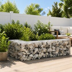 Enhance Your Space with a Galvanised Steel Gabion Wall 300x50x50cm
