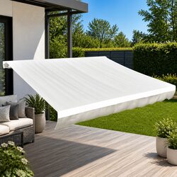 Enhance Your Space with Cream Awning Replacement Fabric