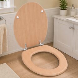 Brown Bamboo Toilet Seat: Stylish and Practical
