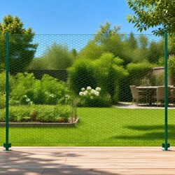 Enhance Your Outdoor Space with a Green Wire Mesh Fence 25x2m