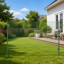 Green Wire Mesh Fence 25x1.5m