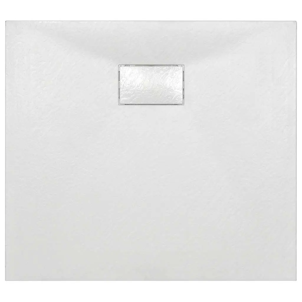 Shower Base Tray 90x80 cm White Low Profile Bathroom Rectangular Drainage