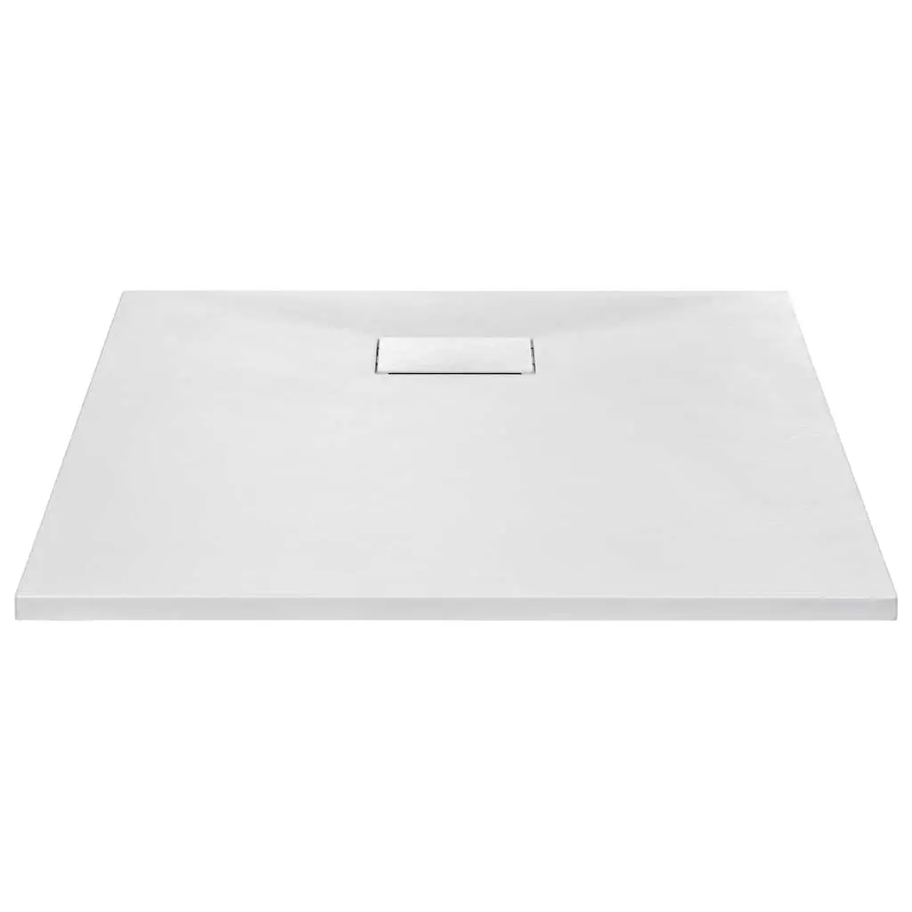 Shower Base Tray 90x90 cm White Low Profile Modern Bathroom Fixture Skid