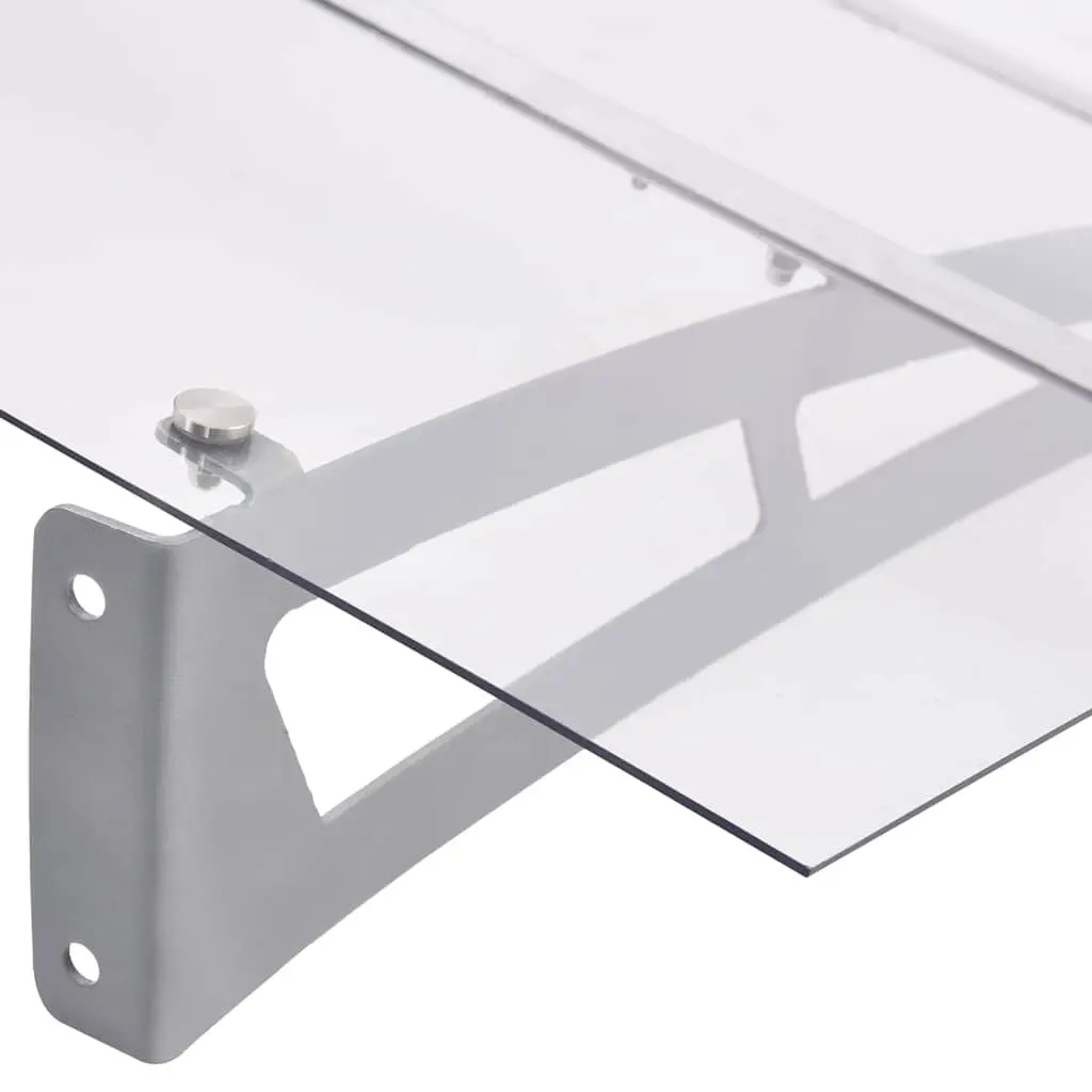 Door Canopy 120x90cm Polycarbonate Weather Protection