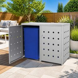 Double 240L Wheelie Bin Shed for a Neat Outdoor Space
