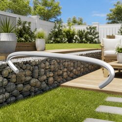 Enhance Your Space with 50 Gabion Hooks, Galvanised Steel
